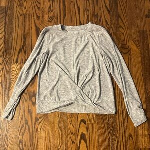 Old Navy Heather Gray Women's Long Sleeve Top